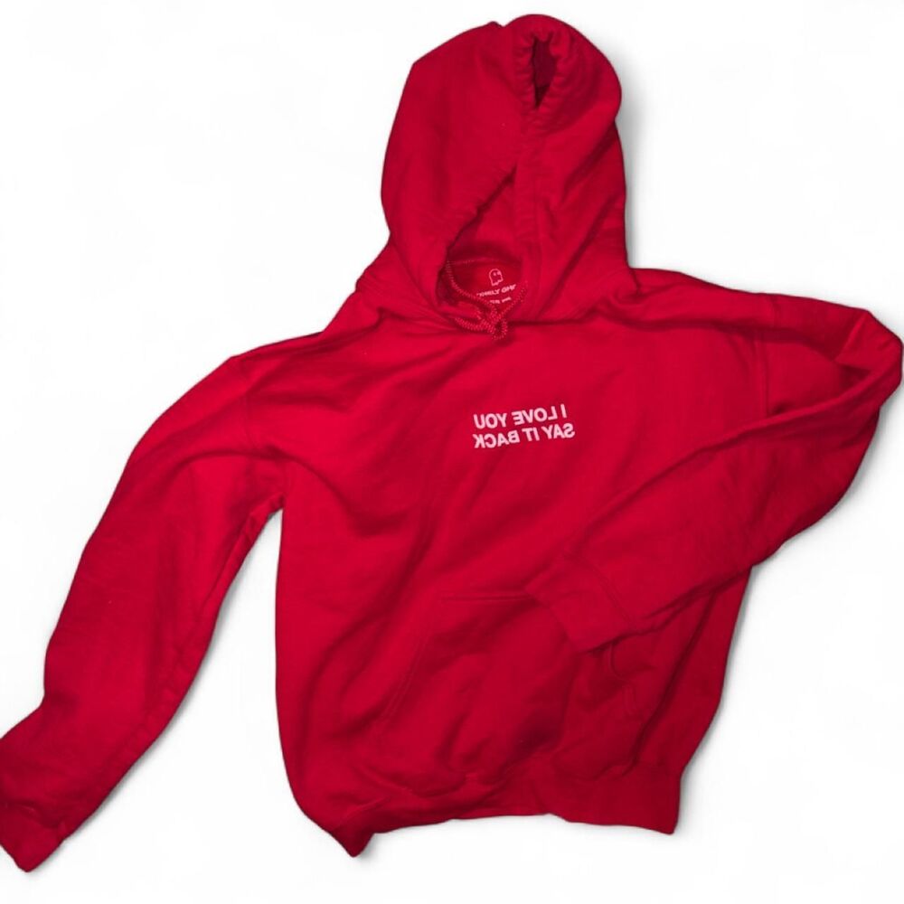 Lonely-ghost I LOVE YOU SAY IT BACK Red Hoodie